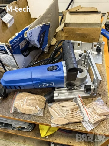 Машина за бисквитки scheppach BSJ900, снимка 2 - Други инструменти - 53850762