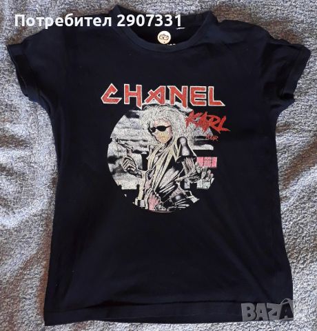 пародийна тениска групи Iron Maiden / Chanel