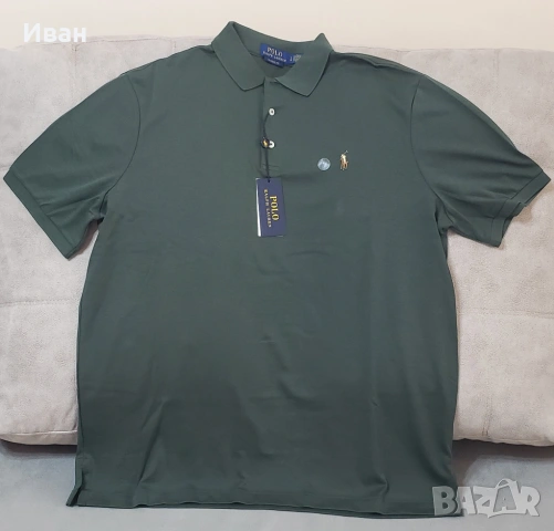 Нова оригинална фланелка Polo Ralph Lauren classic fit - размер XL, L, M - 100% памук, снимка 8 - Тениски - 54079707