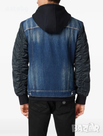 PHILIPP PLEIN оригинално ново дънково яке XXL, снимка 2 - Якета - 53831993