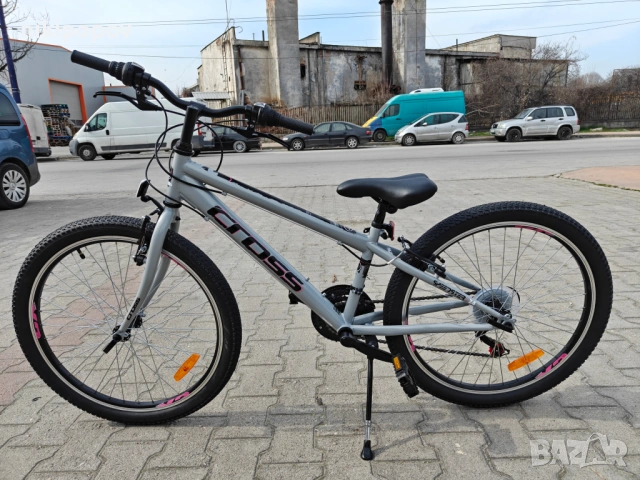 CROSS Велосипед 24" SPEEDSTER сив, снимка 8 - Велосипеди - 53830748