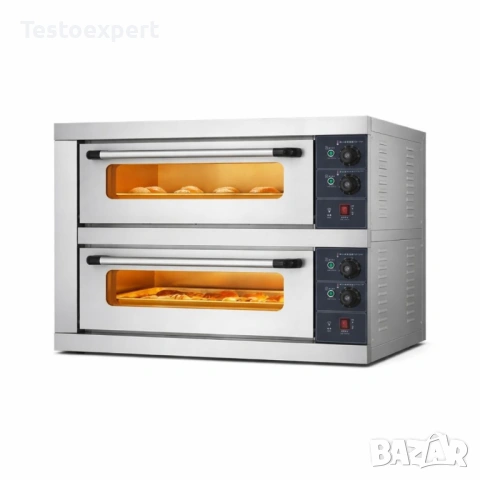 Професионална електрическа пекарна 2 нива, 2 тави 60x40, 6.4 kW, 230V
