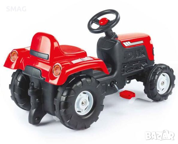Крачен трактор червен 81.5x45x52cm, снимка 3 - Други - 45842189
