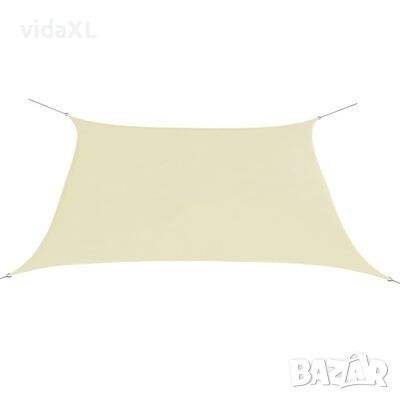 vidaXL Сенник платно, Оксфорд текстил, квадратно, 3.6x3.6 м, крема(SKU:42297во