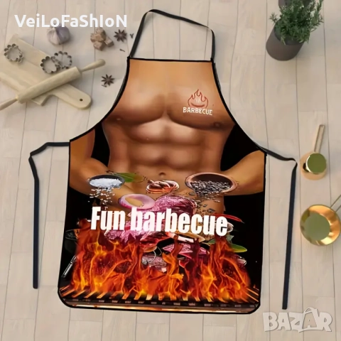 Нова забавна готварска престилка Барбекю, снимка 4 - Подаръци за мъже - 47405435