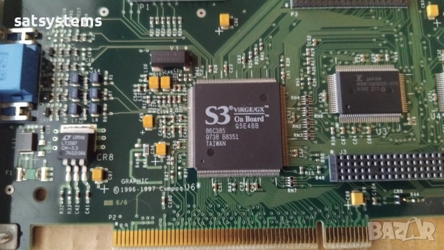 Видео карта Compaq 3D Graphic S3 Virge/GX 2MB PCI , снимка 7 - Видеокарти - 47973487