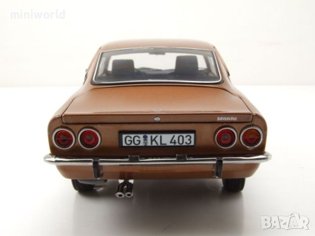 Opel Manta A 1970 - мащаб 1:18 на Norev моделът е нов в кутия, снимка 9 - Колекции - 45508651