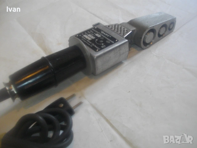 BARY Швейцрска оригинална ел. лепачка поялник за пластмасови тръби с 3 вградени гнезда ф16мм-ф26-ф34, снимка 12 - Други инструменти - 54017412