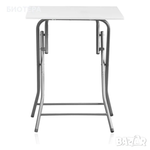 Сгъваема маса 60Х60Х75 CM. с бял плот, снимка 2 - Маси - 50637377