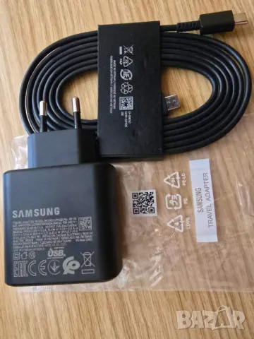 Samsung 45w Super Fast 2.0 зарядно + 1.8м кабел - 100% оригинално НОВО, снимка 3 - Резервни части за телефони - 49048167