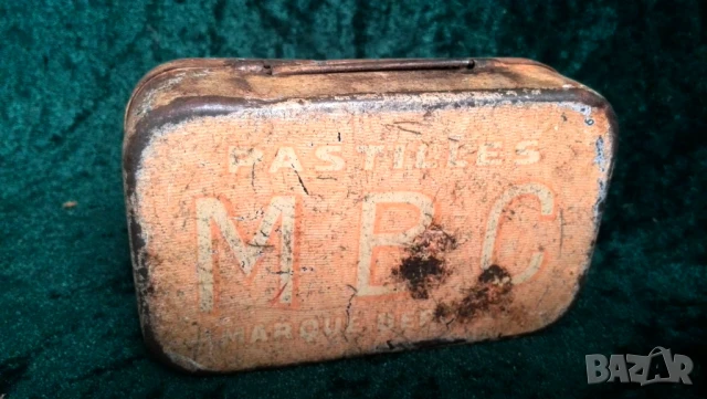 От 1930г Метална кутия - Френска антична метална кутия, снимка 3 - Други ценни предмети - 51308455
