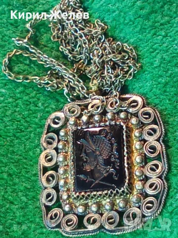 Стар ФИЛИГРАНЕН СРЕБЪРЕН ПЕНДАНТ с ГЕМА / ИНТАЛИЯ ГЛИПТИКА Върху ЧЕРЕН ОНИКС ЮВЕЛИРЕН УНИКАТ 48572, снимка 18 - Антикварни и старинни предмети - 48476801