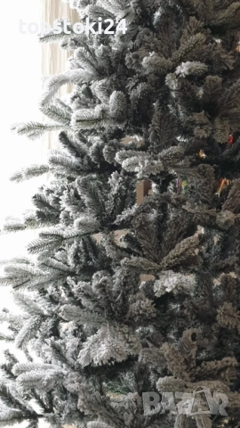 Изкуствена елха K r i n g Melbourne,  Цялата заснежена с метална стойка., снимка 11 - Други стоки за дома - 52352467