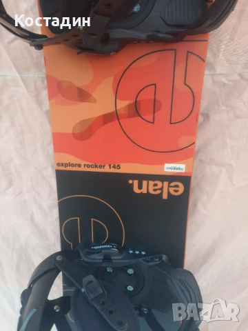 Сноуборд ELAN EXPLORE ROCKER 145см, с автомати, снимка 5 - Зимни спортове - 52235383