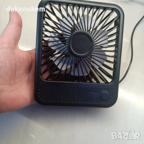 USB Настолен вентилатор – Мини вентилатор с 3 скорости и тих режим 35 dB, снимка 8 - Вентилатори - 53258205