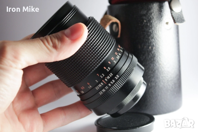 Carl Zeiss Jena Sonnar MC 135mm f/3.5 - отличен, с капачки и тубус, снимка 2 - Обективи и филтри - 52536286
