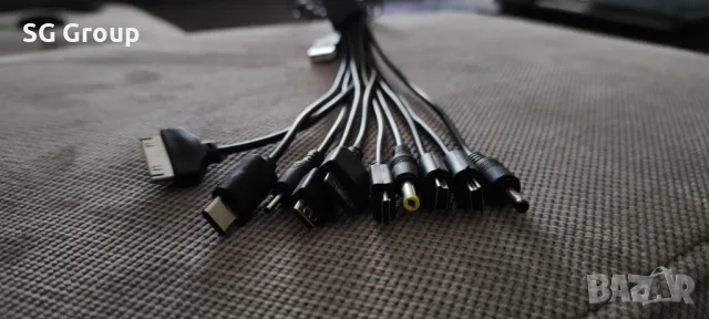 Универсален 10 в 1 USB кабел за зареждане на всякакви устройства, снимка 5 - Резервни части за телефони - 50231703