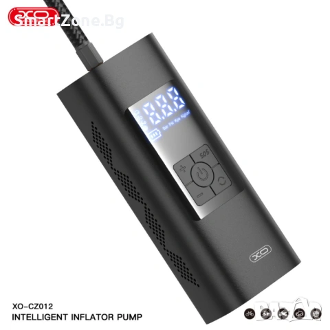 Компресор 12V / WIreless с батерия 6000mAh Inflatable Inflator Pump /черен/ - CZ012, снимка 4 - Аксесоари и консумативи - 53224342