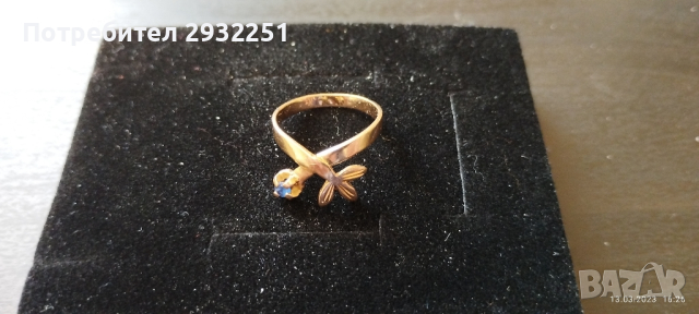 златен пръстен, снимка 1 - Пръстени - 44993569