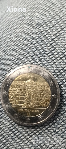 Рядка монета 1 евро Германия 2020 Бранденбург