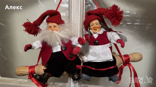 Bebе Paul Bonner Норвегия– Коледни гномчета, пазители на дома, 1960г, снимка 5 - Декорация за дома - 52756212