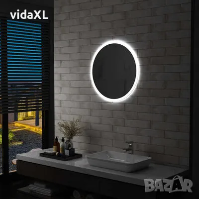 vidaXL LED огледало за баня 60 см(SKU:144723), снимка 2 - Огледала - 48609689