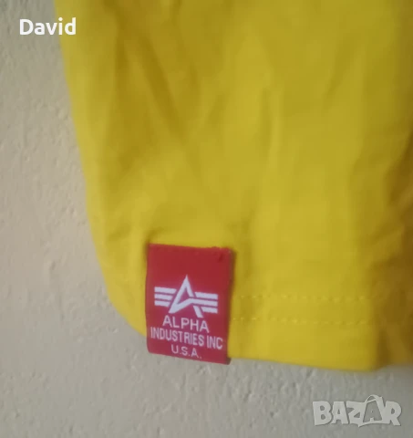 Оригинална мъжка тениска Alpha Industries Side Logo, снимка 3 - Тениски - 50999344