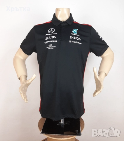 Mercedes AMG F1 Team Polo - Оригинална мъжка тениска с яка, снимка 9 - Тениски - 52939042