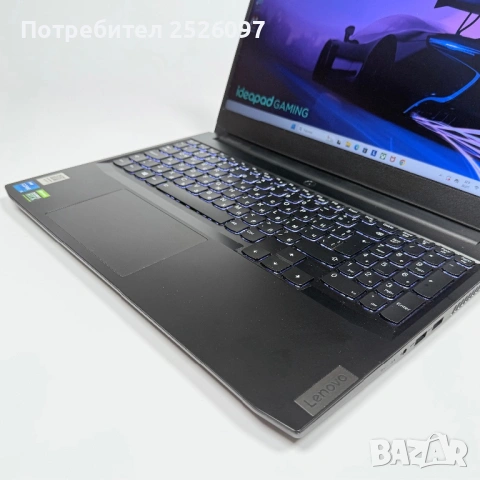Lenovo Gaming/15,6” IPS/i5-11300H/512GB NVMe/12GB RAM/GTX 1650, снимка 4 - Лаптопи за игри - 53747535