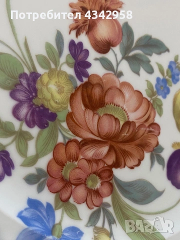 Винтидж порцеланова чиния Германия.1950-те, снимка 3 - Антикварни и старинни предмети - 53958119