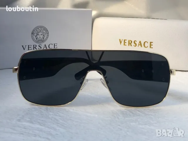 Versace маска 2024 мъжки слънчеви очила унисекс дамски бели черни , снимка 7 - Слънчеви и диоптрични очила - 47742807