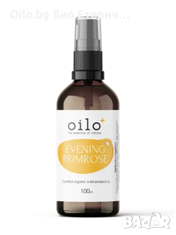 Oilo БИО Етерични масла - Вечерна иглика Oilo Bio Evening primrose Oil 100 мл