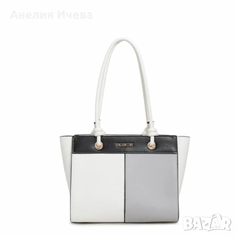 Елегантна дамска чанта с трицветен дизайн , снимка 9 - Чанти - 50912143