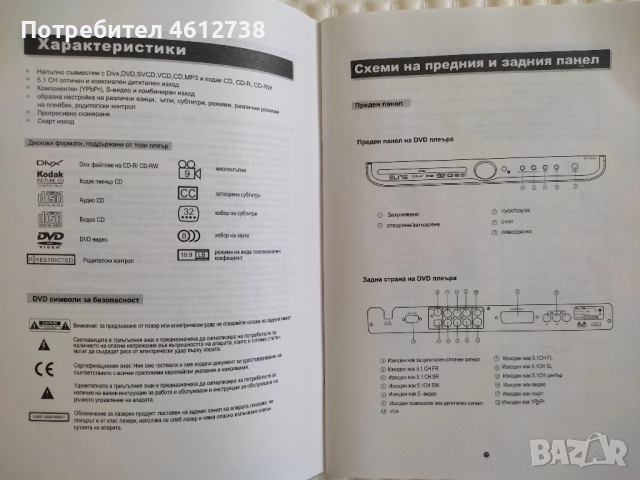 DVD плеър ELITE –PV-374X, снимка 6 - Плейъри, домашно кино, прожектори - 51947313