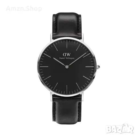 Мъжки часовник Daniel Wellington Classic Black Sheffield антиалергична стомана с черна кожена каишка, снимка 5 - Мъжки - 47010837