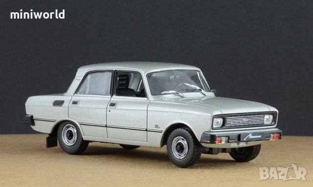 Москвич 2140SL ЛУКС 1980 - мащаб 1:43 на DeAgostini моделът е нов в блистер, снимка 2 - Колекции - 45174099