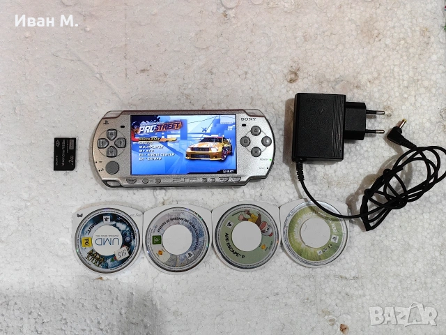конзола PSP 2004 + игри + хак + зарядно 