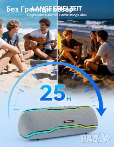 Нова Преносима колонка 30W с RGB светлини и мощен бас, външна парти, снимка 2 - Слушалки и портативни колонки - 52775934