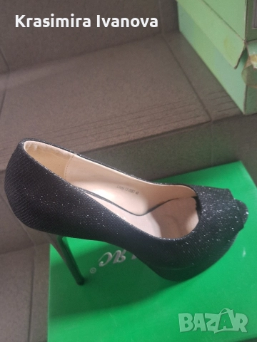 нови обувки на висок ток, снимка 4 - Дамски елегантни обувки - 52806559