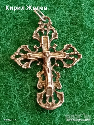 СРЕБЪРЕН РУСКИ КРЪСТ СПАСИ и СЪХРАНИ ФИЛИГРАННА РЪЧНА ИЗРАБОТКА 44310, снимка 2 - Колиета, медальони, синджири - 52854570