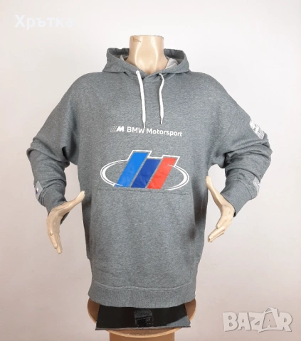 Puma BMW M Motorsport Street Hoodie - Оригинален мъжки суитшърт р-р L, снимка 2 - Суичъри - 53999865