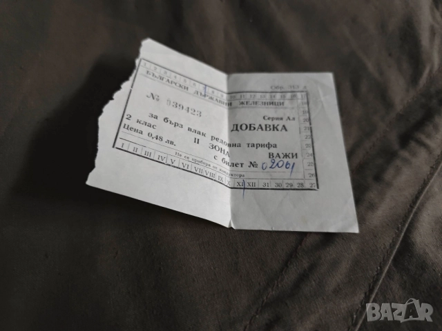 Карта на столуващ, Купон Студентски стол, багажна разписка ,Добавка БДЖ.Карта за храна , снимка 4 - Други ценни предмети - 51743846