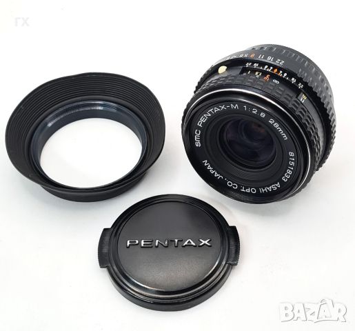 SMC Pentax M 28mm f2.8, снимка 1 - Обективи и филтри - 45808220