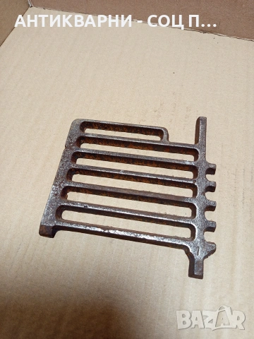 Соц Стара Чугунена Скара За Стара Печка. Номер 115., снимка 3 - Антикварни и старинни предмети - 53037263