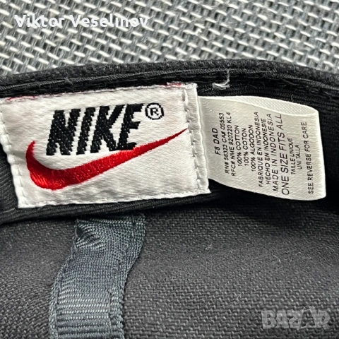 Nike Ретро Шапка 90-те Черна с Козирка Лятна, снимка 6 - Шапки - 53167582