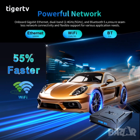 2026 МОДЕЛ! X96 M200 Android 14 | S905X5M | 4/64GB | Gigabit LAN | 4K Гаранция, снимка 11 - Плейъри, домашно кино, прожектори - 30554229