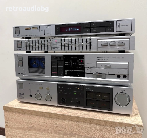 🔈Винтидж аудио сет AKAI - усилвател, дек, тунер и еквалайзер🔈
