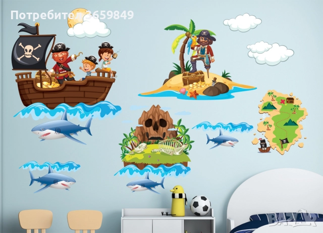 Комплекти стикери за детска стая, снимка 17 - Декорация за дома - 51638152