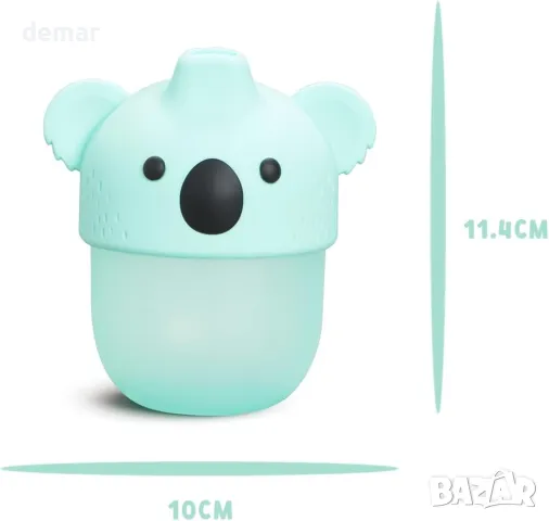 Munchkin 3D Koala Soft-Touch Spill-Proof Sippy Cup, 240 мл. BPA-Free преходна чаша за малки деца, снимка 3 - Прибори, съдове, шишета и биберони - 49812767