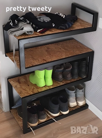 Метална поставка за обувки за коридор по поръчка, снимка 3 - Портманта - 52154103